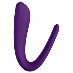   Satisfyer Double Classic - vodotěsný, nabíjecí párový vibrátor (fialový)