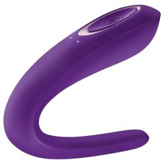   Satisfyer Double Classic - vodotěsný, nabíjecí párový vibrátor (fialový)