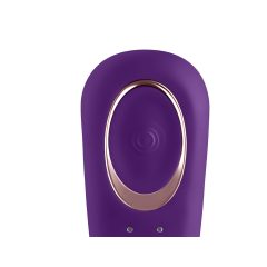   Satisfyer Double Classic - vodotěsný, nabíjecí párový vibrátor (fialový)