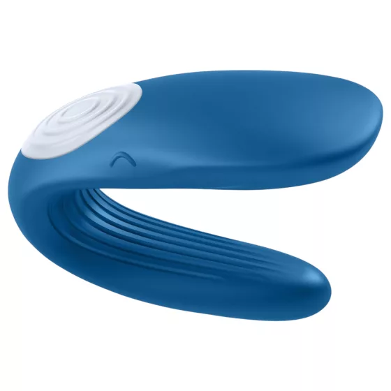 Satisfyer Double Whale - párový vibrátor se 2 motory - modrý