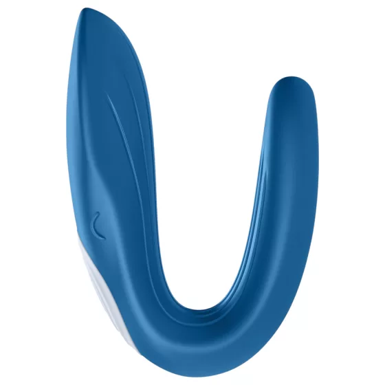 Satisfyer Double Whale - párový vibrátor se 2 motory - modrý