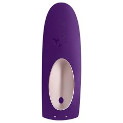  Satisfyer Double Plus Remote - rádiový, akumulátorový párový vibrátor (fialový)