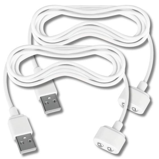 Satisfyer - magnetický USB nabíjecí kabel (bílý)