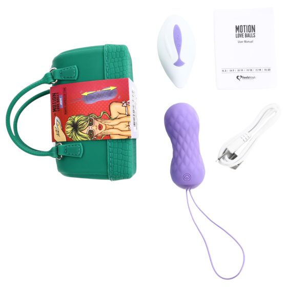 FEELZTOYS Jivy - rádiové pulzující vibrační vajíčko (fialové)
