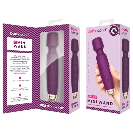 Bodywand Luxe - akumulátorový mini masážní vibrátor (fialový)
