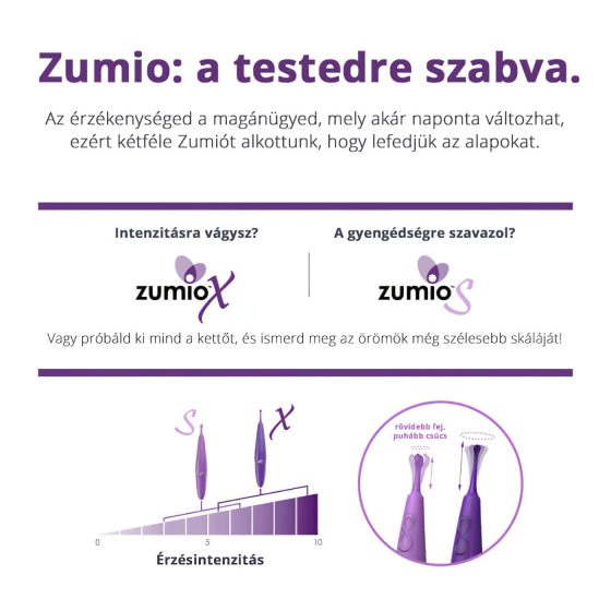Zumio Soft - vibrační stimulátor klitorisu - akumulátor - fialový