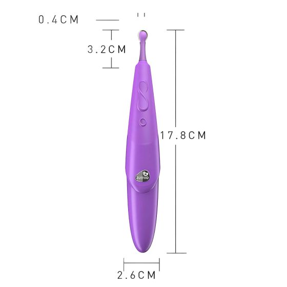 Zumio Soft - akumulátorový klitorální vibrátor (fialový)