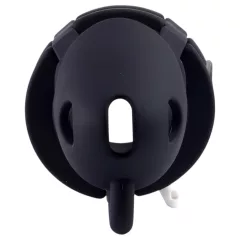   LOCK A WILLY - silikonový penisový klec s zámkem - černý