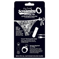 Screaming O MySecret – vibrační tanga – černá (S-L)