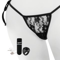 Screaming O MySecret – vibrační tanga – černá (S-L)