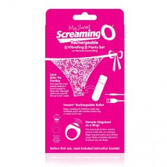   MySecret Screaming Panty - nabíjecí vibrační tanga (růžové) S-L