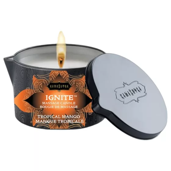 Kama Sutra - masážní svíčka - veganská, sladké mango, 170g