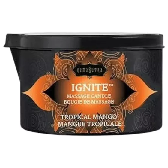 Kama Sutra - masážní svíčka - veganská, sladké mango, 170g