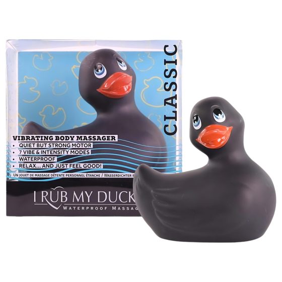 My Duckie 2.0 - vodotěsný vibrační stimulátor ve tvaru kachničky (černý)