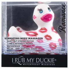   My Duckie Romance 2.0 - vodotěsný vibrátor na klitoris - bílá/růžová