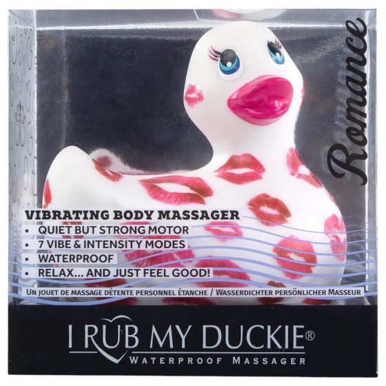 My Duckie Romance 2.0 - vodotěsný vibrátor na klitoris (bílá-růžová)