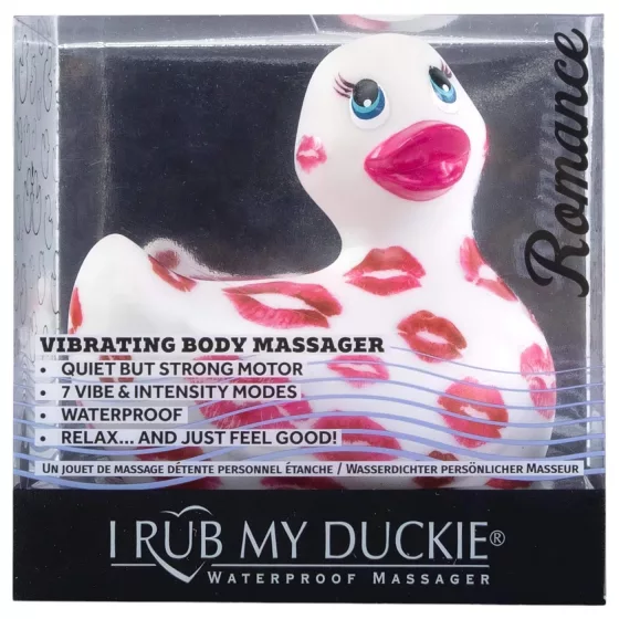 My Duckie Romance 2.0 - vodotěsný vibrátor na klitoris (bílá-růžová)