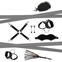   RS Soiree Kinky Me Softly – BDSM sada na bondage - černá (7 dílů)