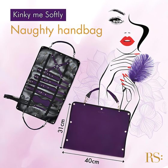 RS Soiree Kinky Me Softly - BDSM svazovací sada - fialová (7 dílů)