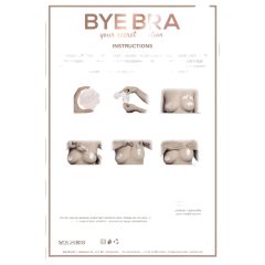   / Bye Bra A-C - neviditelná náplast na prsa - růžová (3 páry)
