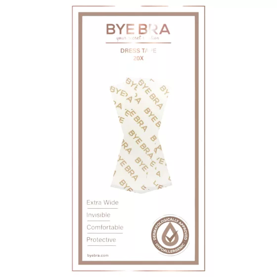 Bye Bra - oboustranná páska na uchycení oblečení - 20 ks