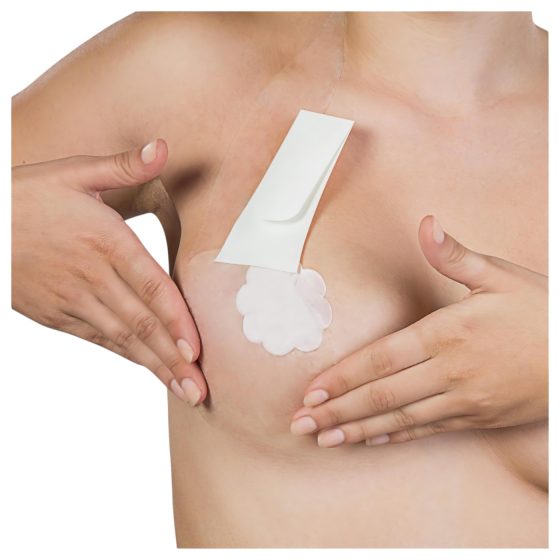 Bye Bra Perfect A-F - neviditelná push-up páska - tělová (6 párů)