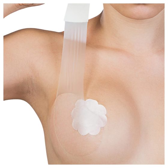 Bye Bra Perfect A-F - neviditelná push-up páska - tělová (6 párů)