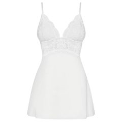 Obsessive 810-BAB-2 - krajkový babydoll a tanga (bílá)