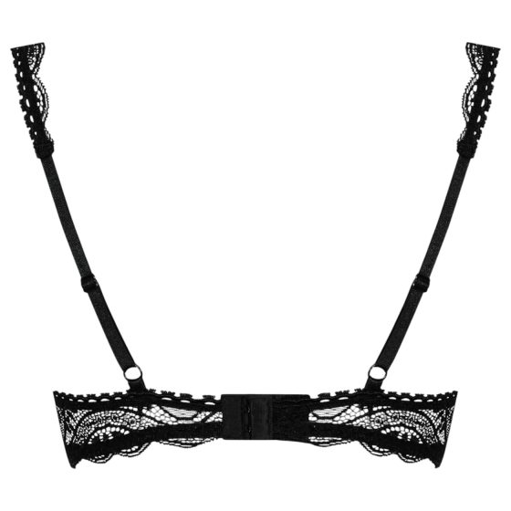 Obsessive Miamor - krajková podprsenka push-up (černá)