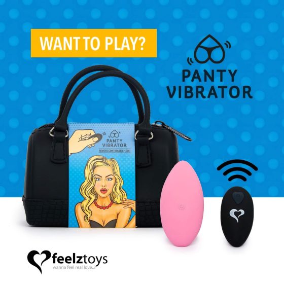 FEELZTOYS Kalhotky - nabíjecí, bezdrátový klitorální vibrátor (růžový)