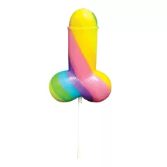   Rainbow Cock Pop - lízátko ve tvaru penisu - ovocná příchuť - 85g