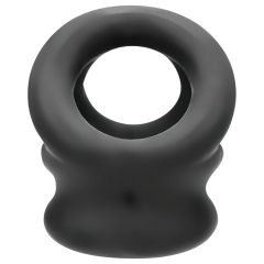 OXBALLS Tri-Squeeze - erekční kroužek (černý)