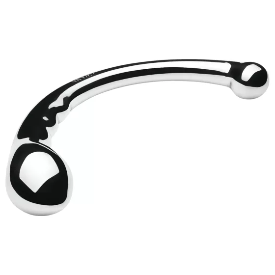 Le Wand - oboustranné dildo - nerezová ocel - stříbrné