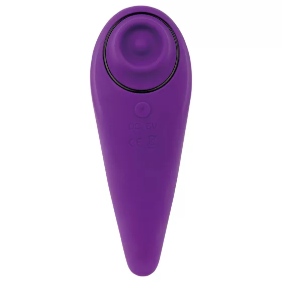 FeelzToys - vibrátor na klitoris 2v1 dobíjecí - fialová