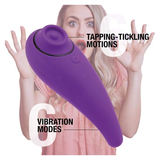 FEELZTOYS Femmegasm - dobíjecí 2v1 klitorální vibrátor (fialová)