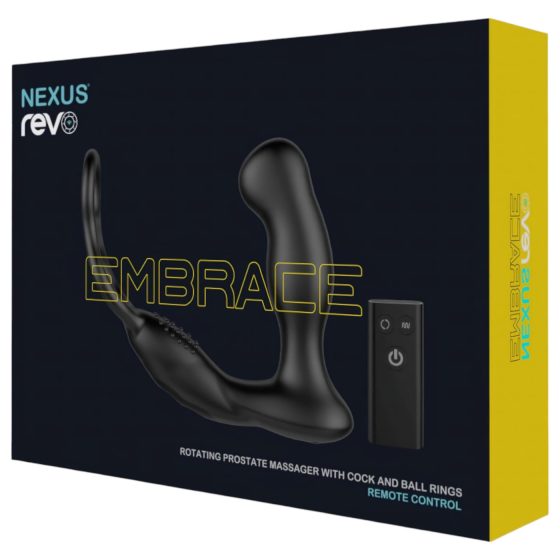 Nexus Revo - rotační vibrační kroužek na prostaty (černý)