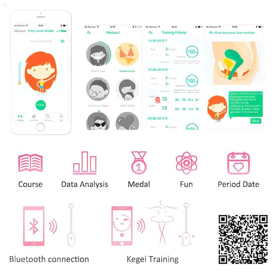 Magic Motion Kegel Coach - vibrační venušina kulička (růžová)