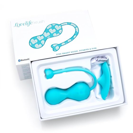 LOVELIFE BY OHMIBOD - KRUSH - chytrá, dobíjecí Venušina kulička (tyrkysová)
