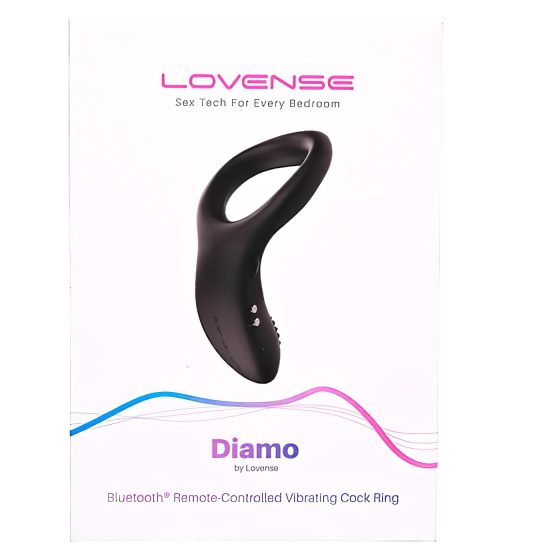 LOVENSE Diamo - chytrý, vibrační kroužek na penis (černý)