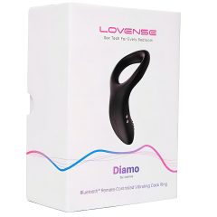   LOVENSE Diamo - chytrý, vibrační kroužek na penis (černý)