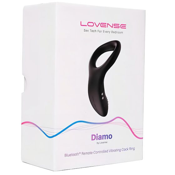 LOVENSE Diamo - chytrý, vibrační kroužek na penis (černý)