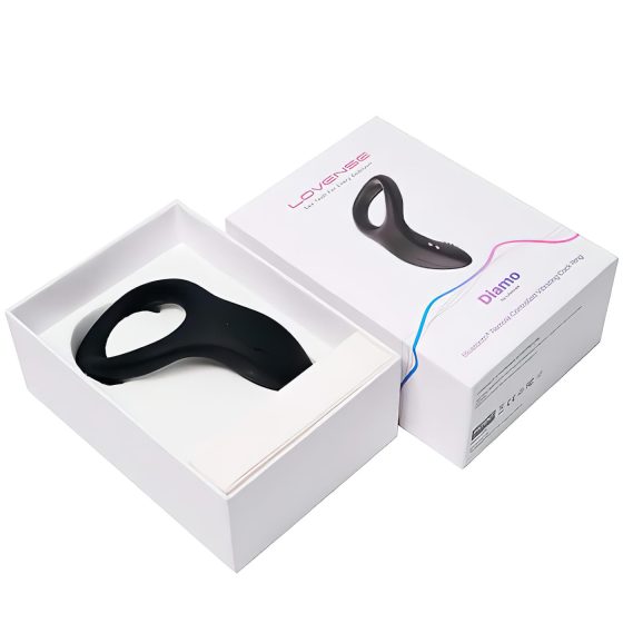 LOVENSE Diamo - chytrý, vibrační kroužek na penis (černý)