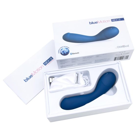 OHMIBOD Bluemotion Nex 2 - chytrý, nabíjecí G-bod vibrátor (modrý)