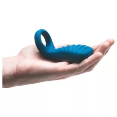   OHMIBOD Bluemotion Nex 3 - chytrý, vibrační erekční kroužek (modrý)