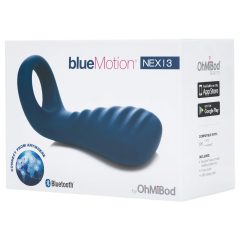   OHMIBOD Bluemotion Nex 3 - inteligentní vibrační kroužek na penis (modrý)