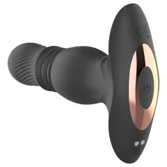   Aixiasia Roy - akumulátorový, rádiově řízený anální vibrátor (černý)
