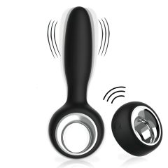   Aixiasia Dylon-Remote - akumulátorový, rádiový anální vibrátor (černý)