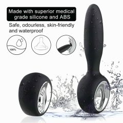   Aixiasia Dylon-Remote - akumulátorový, rádiový anální vibrátor (černý)