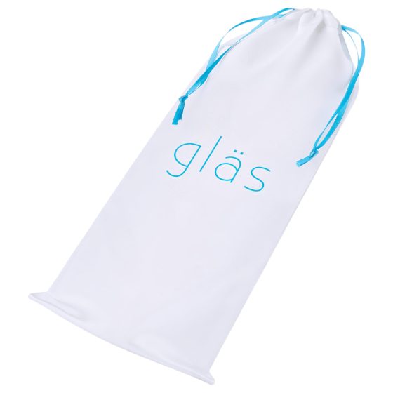 GLAS - srdcové skleněné dildo (průhledné)