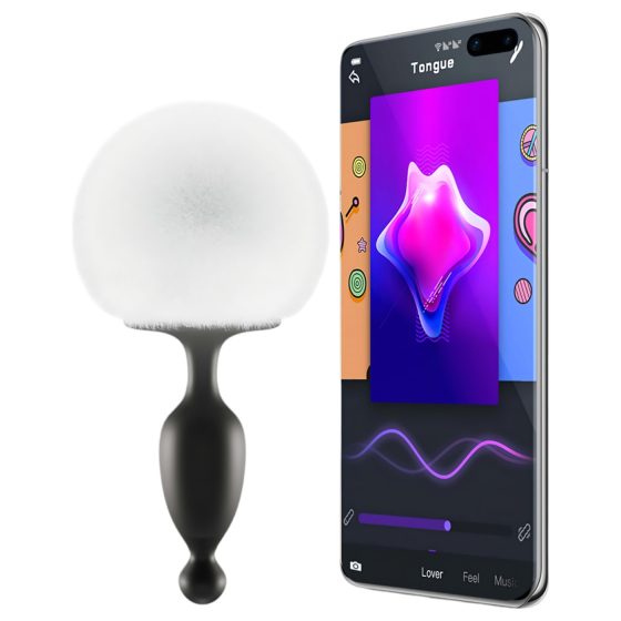 Magic Motion Bunny - chytrý anální vibrátor s králičím ocáskem (bílý)
